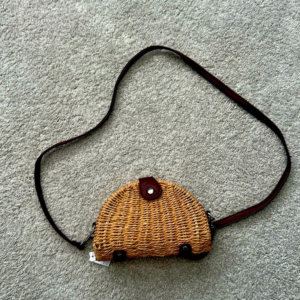 NWT WHBM  Straw Purse